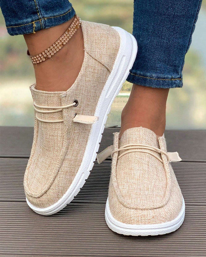 Ballerines unies à enfiler pour un style décontracté