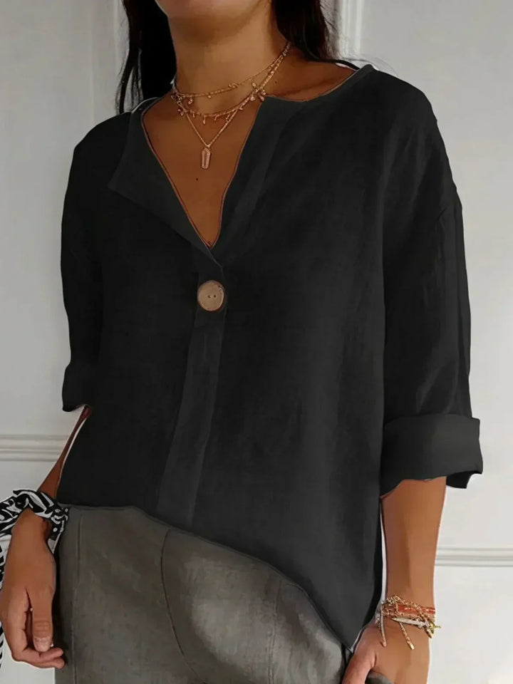 Jessa™ | Blouse décontractée à col en V