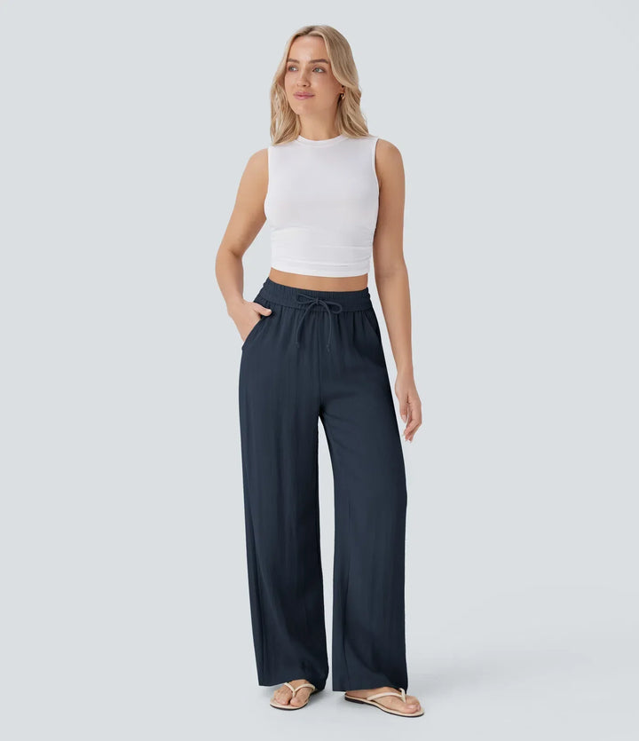 Lisa | Pantalon en Lin Confortable et Aéré avec Jambes Élégantes | 1+1 Gratuit