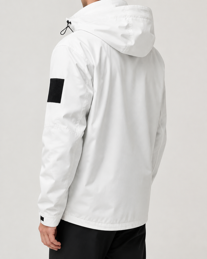Coupe-Vent Homme Imperméable Léger Capuche Fermeture Zippée – Ovide