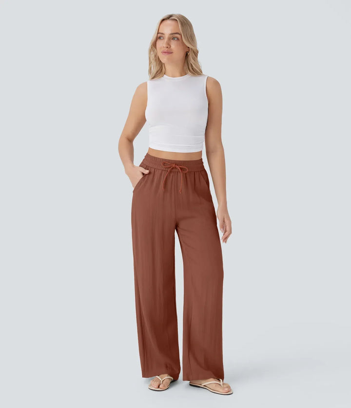 Lisa | Pantalon en Lin Confortable et Aéré avec Jambes Élégantes | 1+1 Gratuit