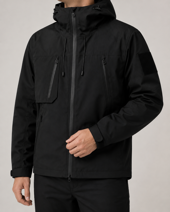 Coupe-Vent Homme Imperméable Léger Capuche Fermeture Zippée – Ovide
