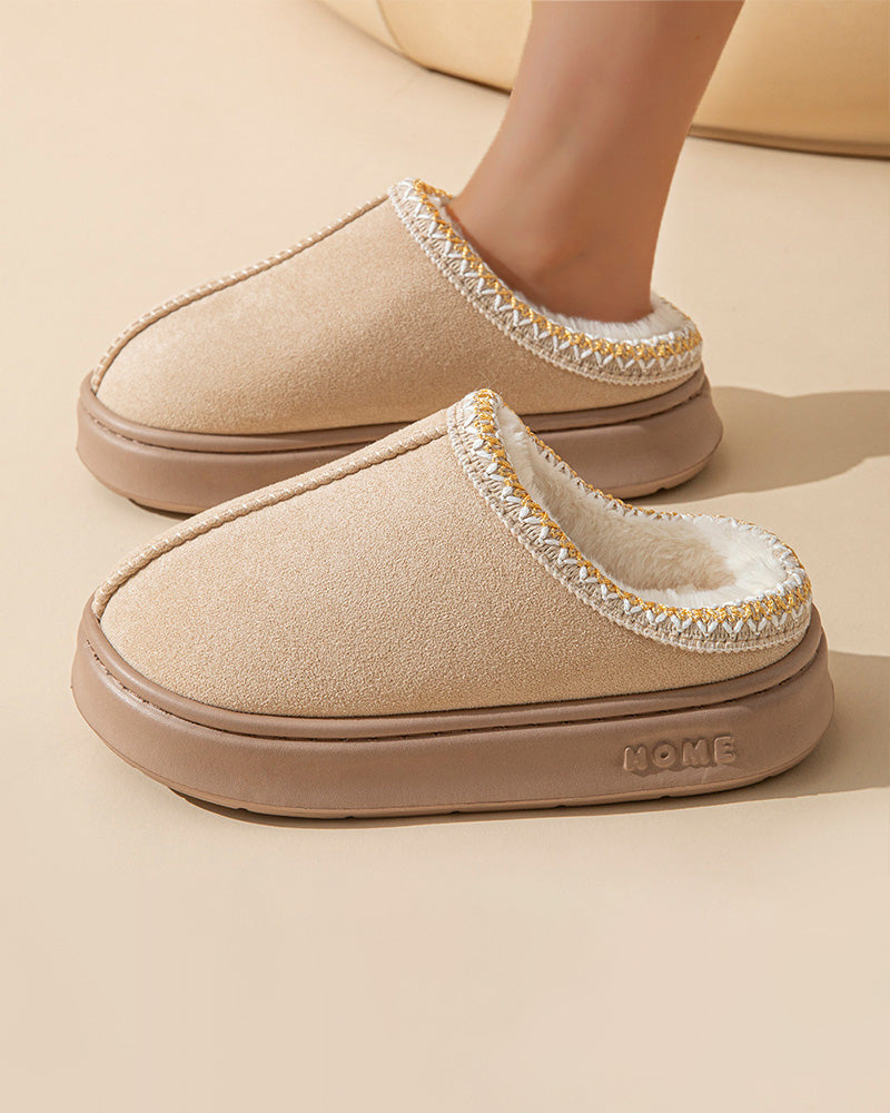 Chaussons en coton léger et antidérapants