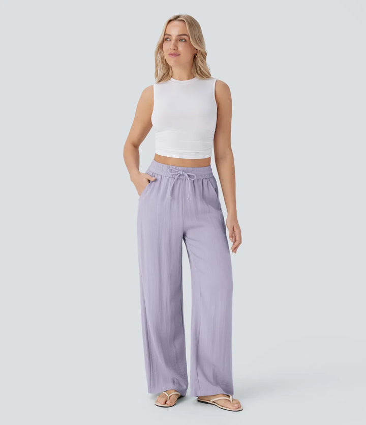Lisa | Pantalon en Lin Confortable et Aéré avec Jambes Élégantes | 1+1 Gratuit