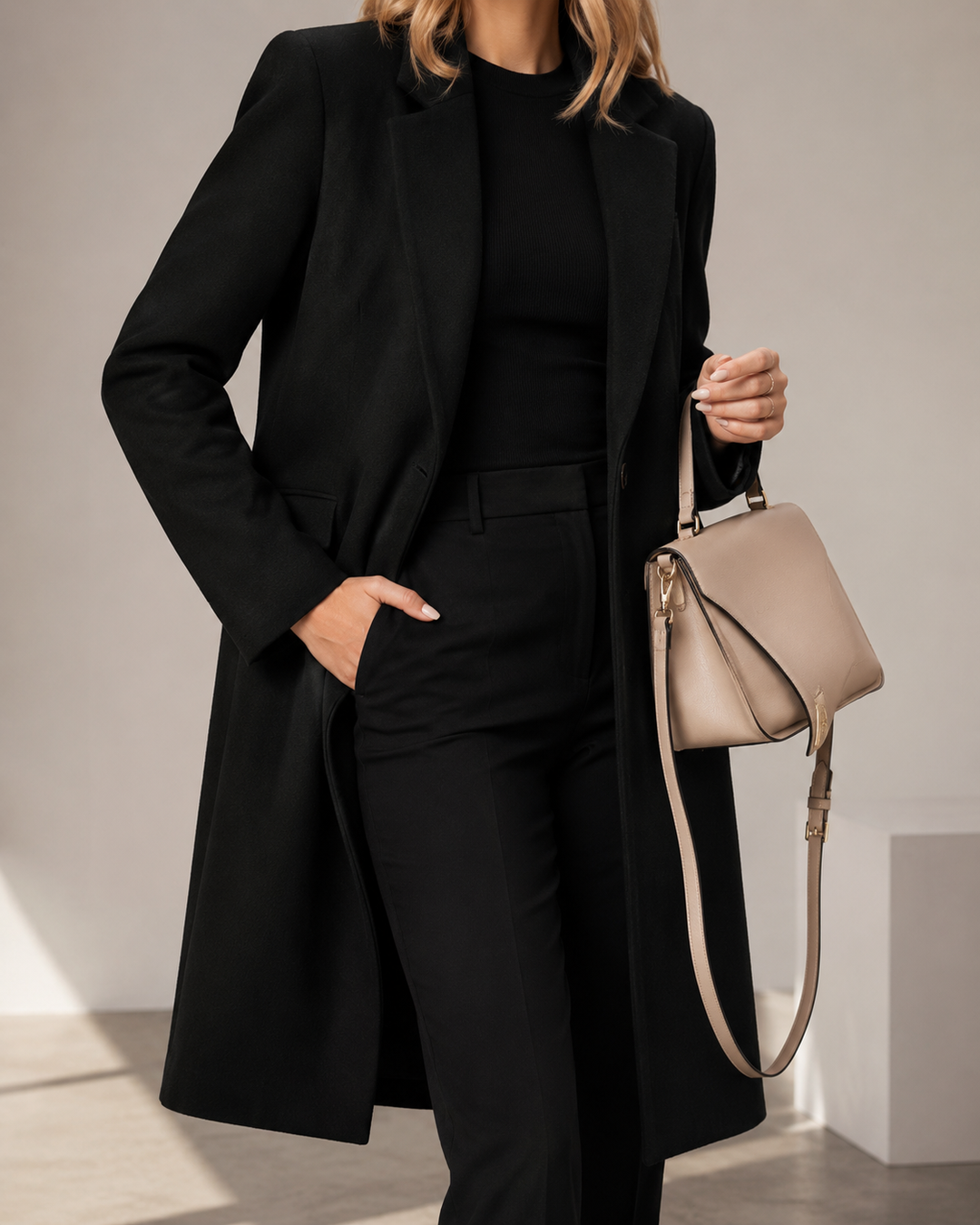 Blazer femme laine mélangée coupe structurée élégant bureau mariage