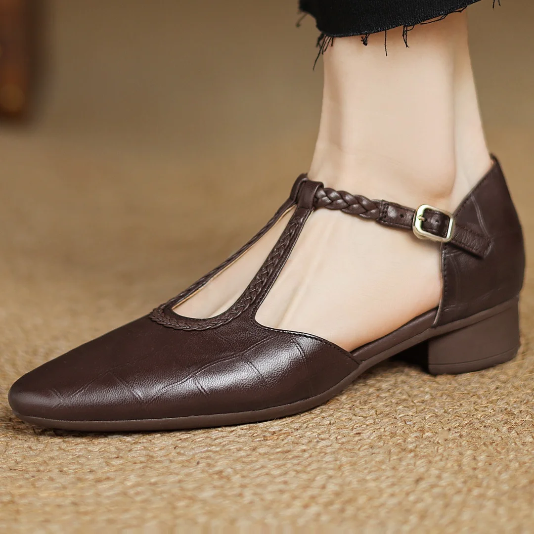 Mary-Jane™| Kepa Leren Mary Janes