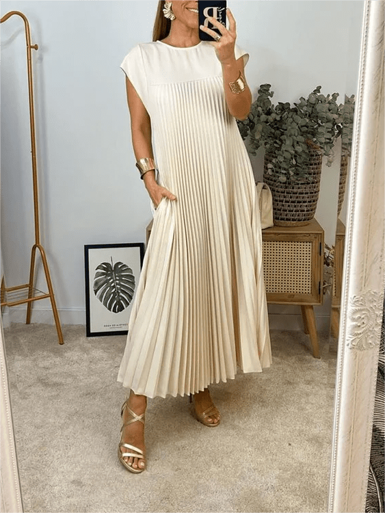 Sandra | Vouw Elegante Jurk