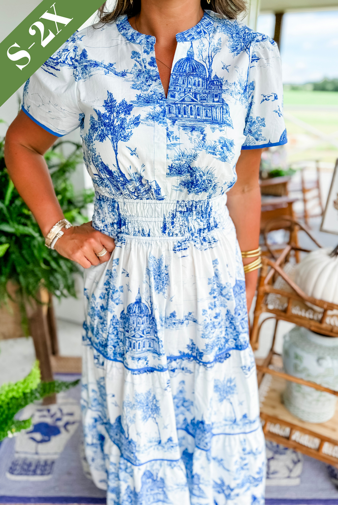 Eliza | Klassiek Toile Maxi