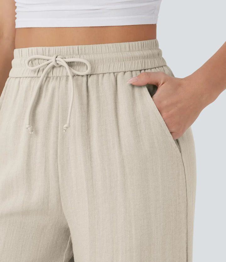 Lisa | Pantalon en Lin Confortable et Aéré avec Jambes Élégantes | 1+1 Gratuit