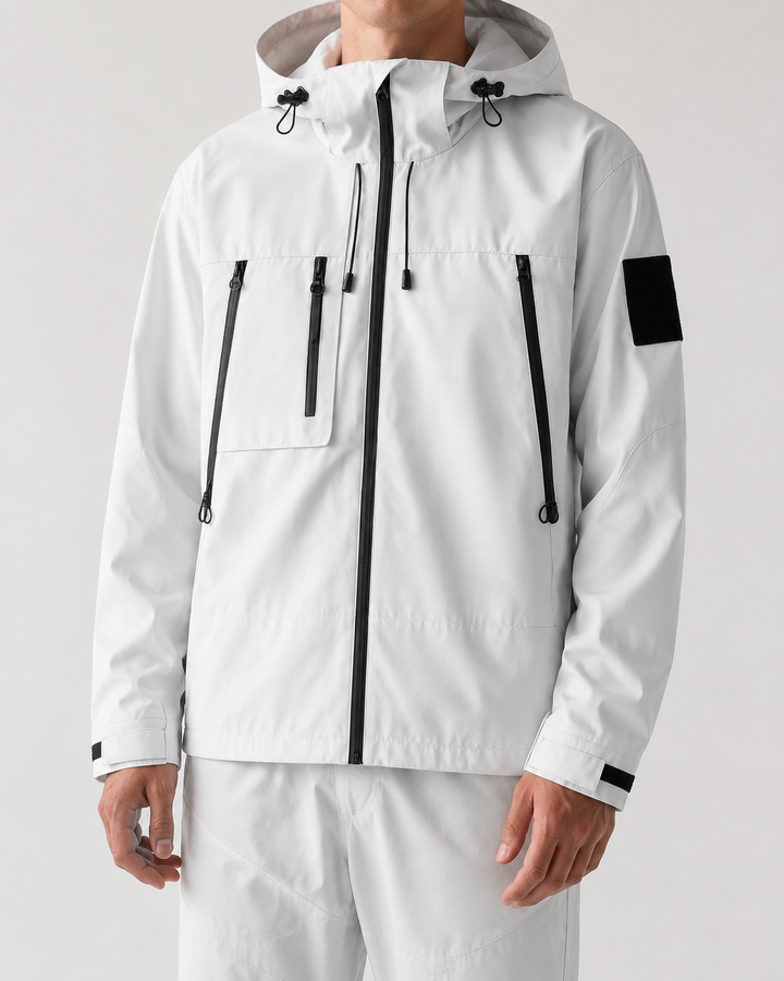 Coupe-Vent Homme Imperméable Léger Capuche Fermeture Zippée – Ovide