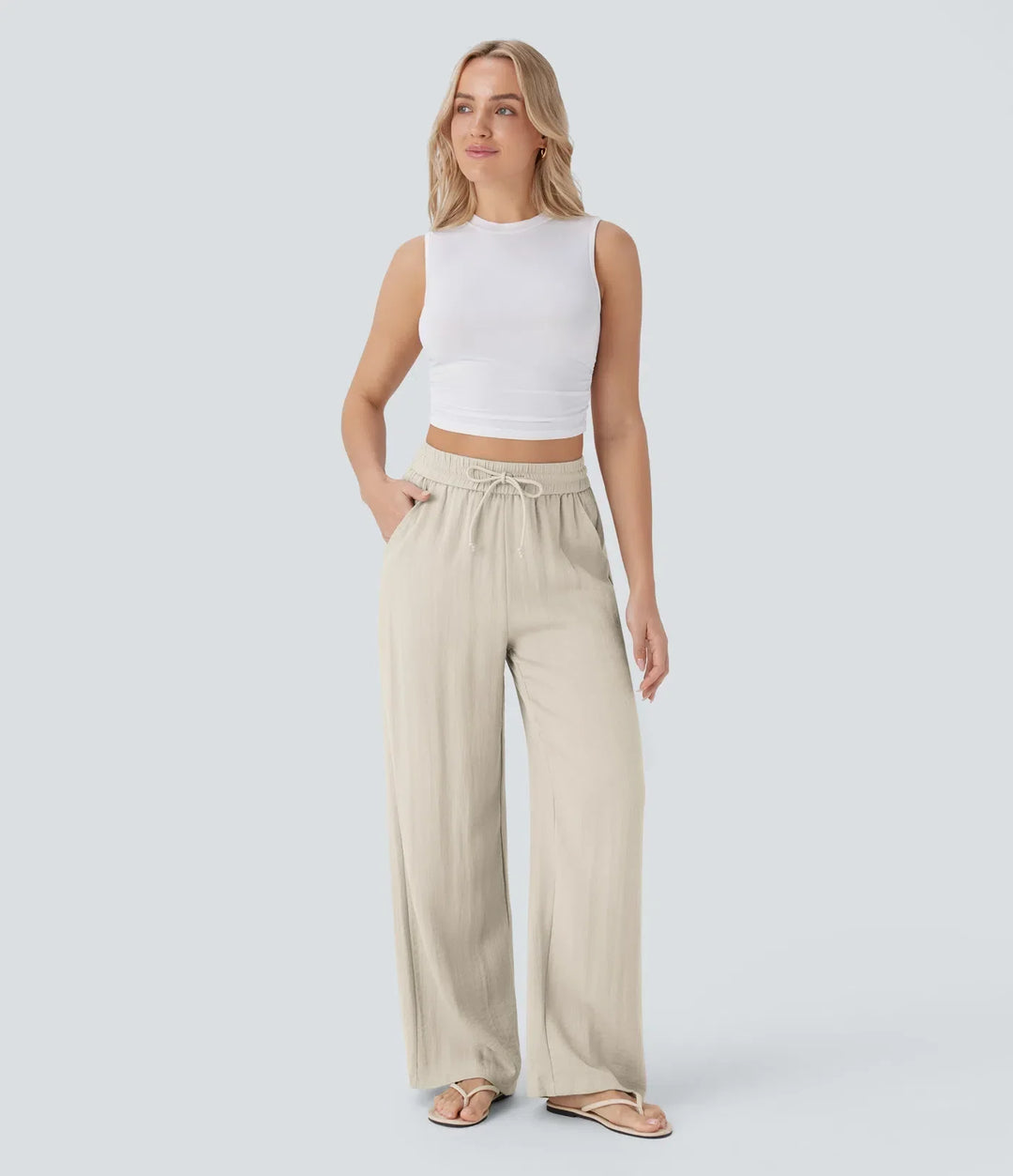Lisa | Pantalon en Lin Confortable et Aéré avec Jambes Élégantes | 1+1 Gratuit