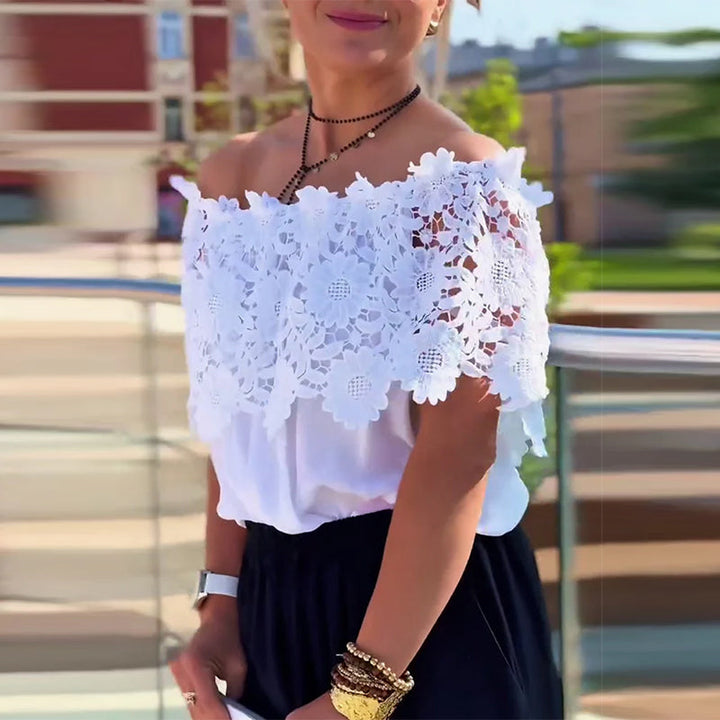 Lace Design Fashion Blouse