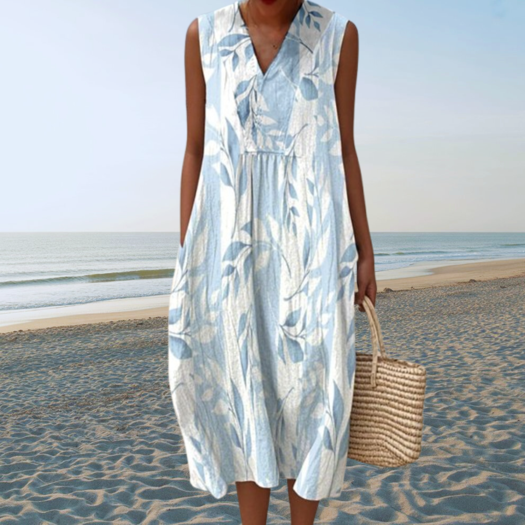 Robe Flowy Bleue