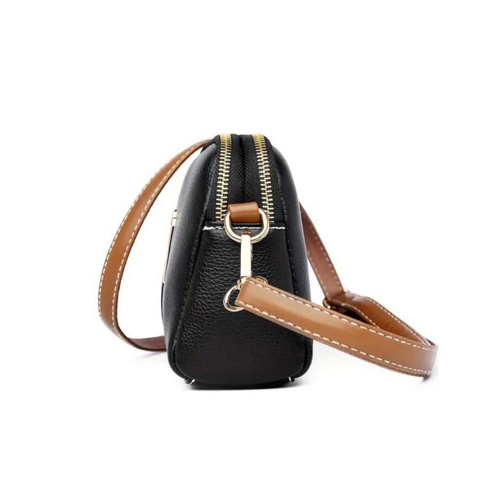 Sac à bandoulière perforé Mila Litchi | Dernier jour 80% de réduction !