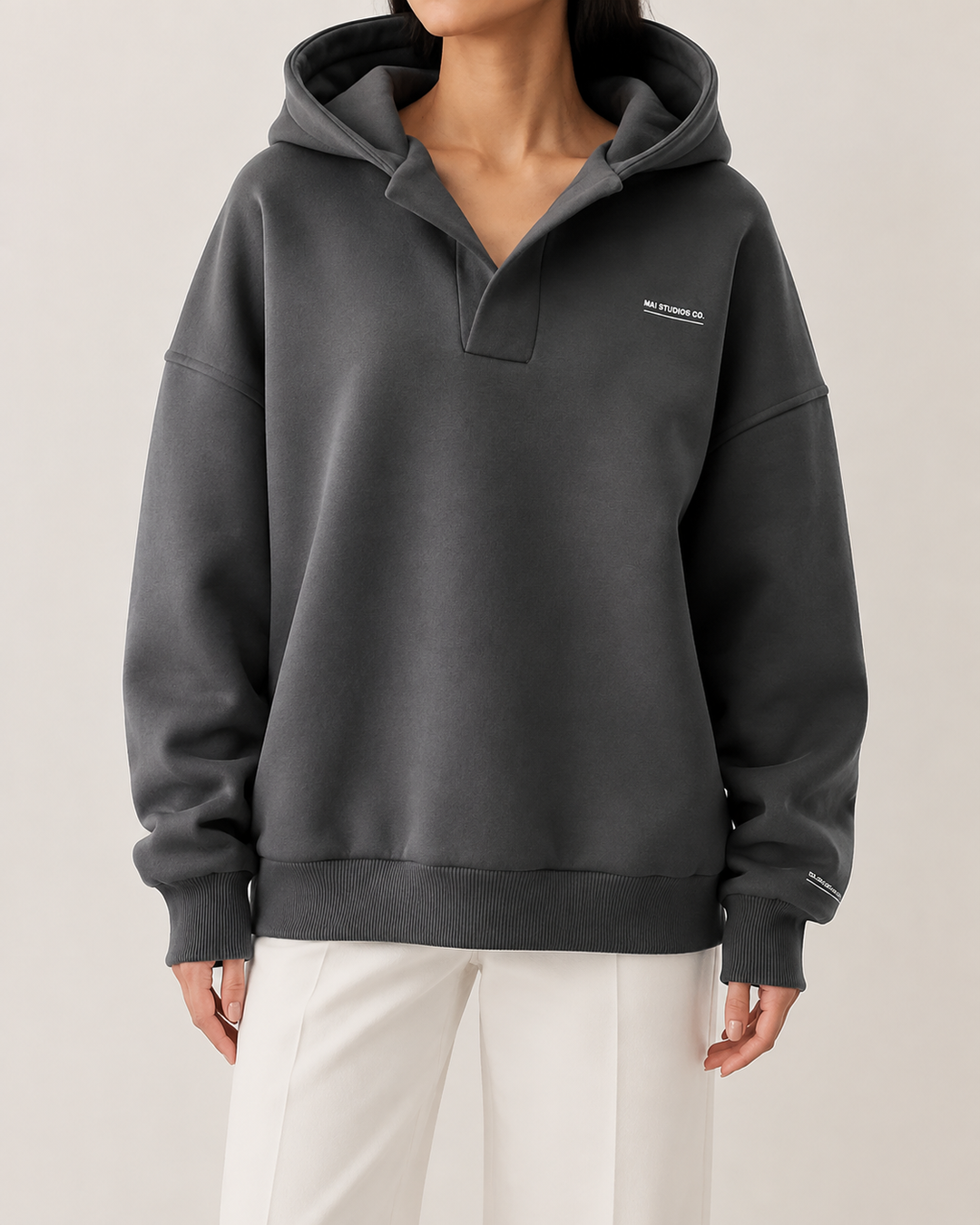 Sweat à Capuche Femme Oversize Épaules Tombantes – Nadège