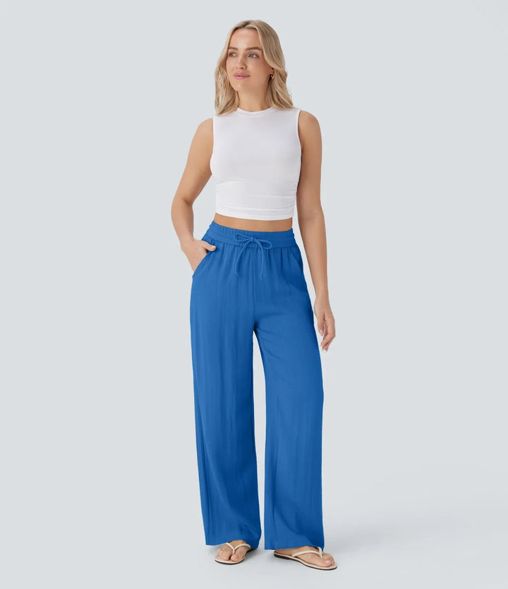 Lisa | Pantalon en Lin Confortable et Aéré avec Jambes Élégantes | 1+1 Gratuit