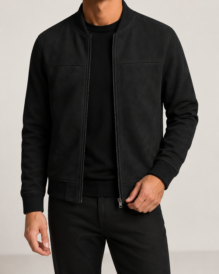 Veste Homme Col Chemise Fermeture Zippée Coupe Droite – Jonas