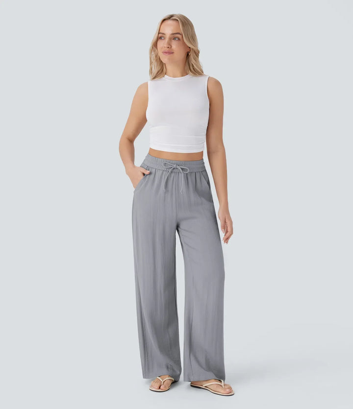 Lisa | Pantalon en Lin Confortable et Aéré avec Jambes Élégantes | 1+1 Gratuit