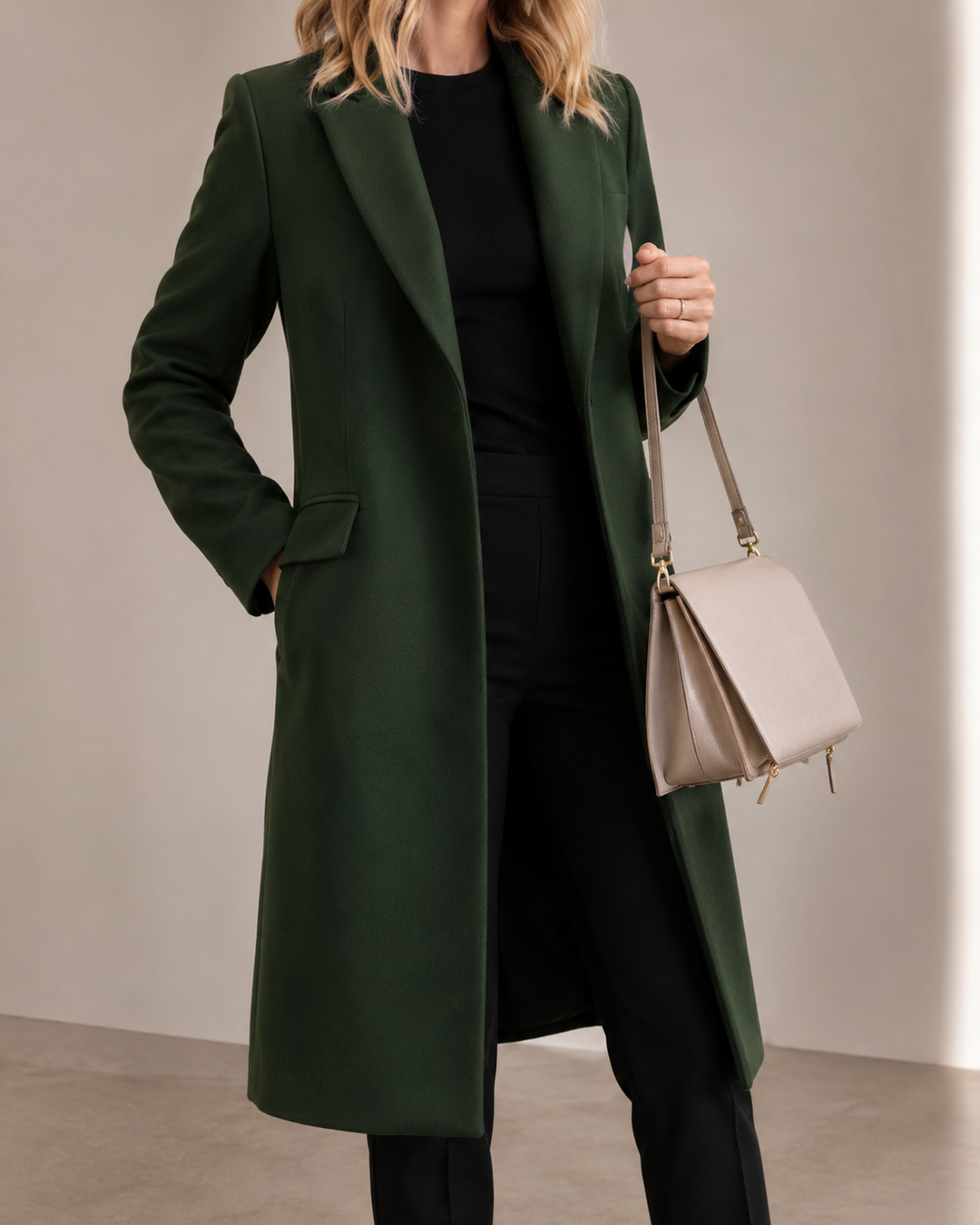 Blazer femme laine mélangée coupe structurée élégant bureau mariage