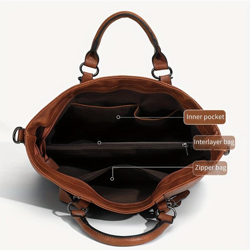 L'élégance classique de Charlotte | Sac fourre-tout vintage | Dernier jour 80% de réduction !