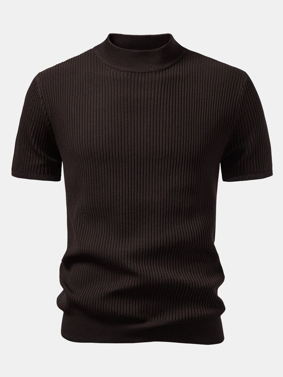 Pull Col Roulé Ridé - T-shirt Tricoté