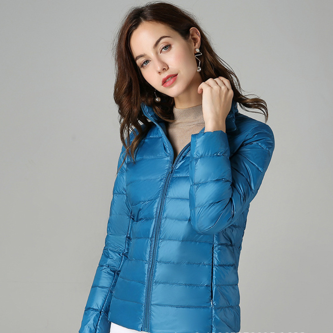 Aurora - Nouvelle Veste Ultralégère en Duvet de Canard Blanc