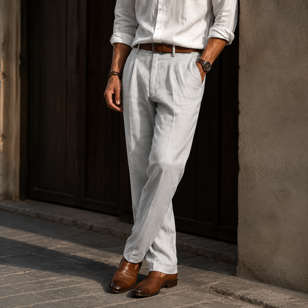 Pantalon ample décontracté pour homme coupe confortable