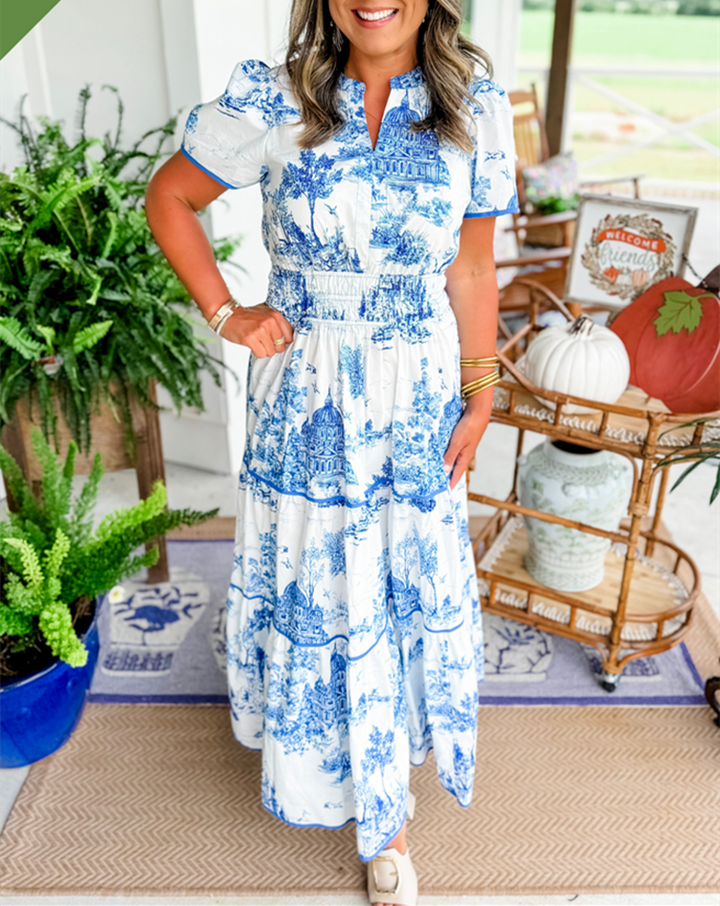 Eliza | Klassiek Toile Maxi