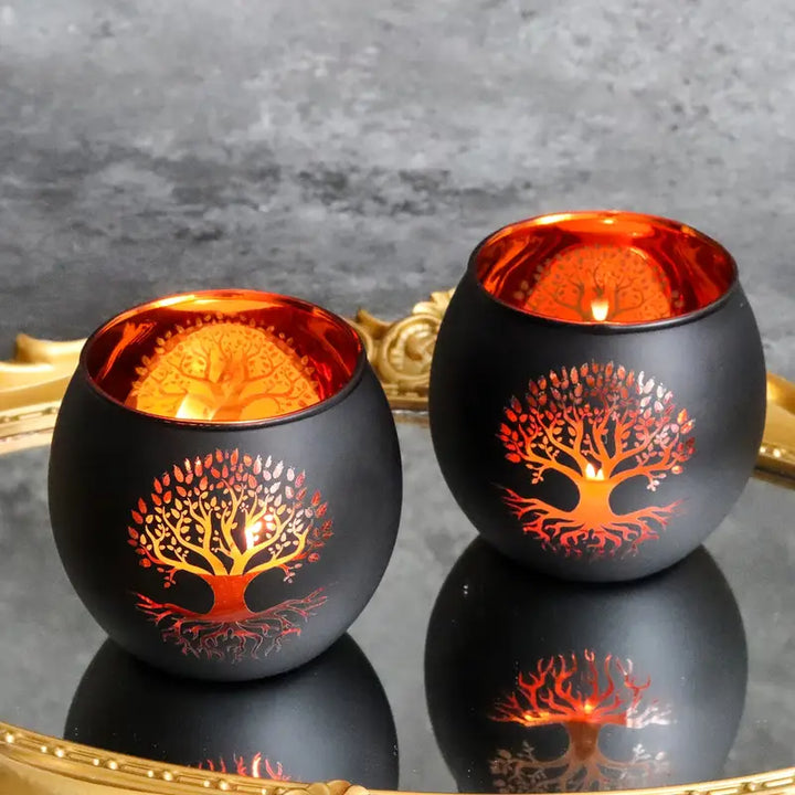 GlowRoot - Support de bougie Arbre de Vie