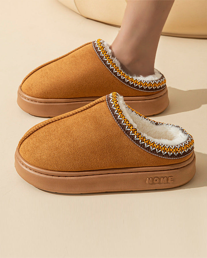 Chaussons en coton léger et antidérapants