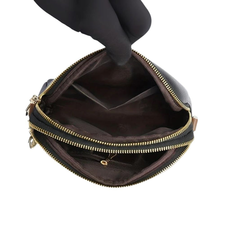 Sac à bandoulière perforé Mila Litchi | Dernier jour 80% de réduction !