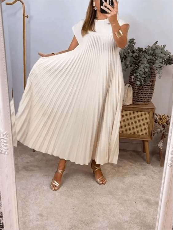 Sandra | Vouw Elegante Jurk