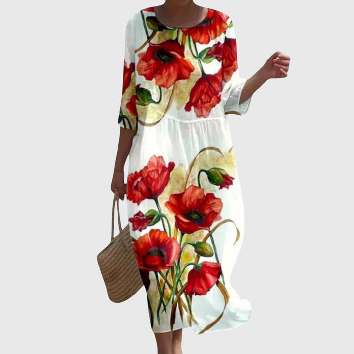 Hayley™ | Robe Maxi Fleurie Élégante