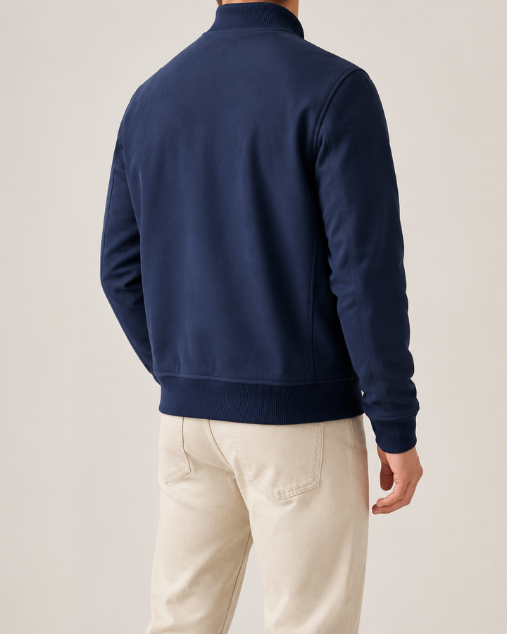Veste Homme Col Chemise Fermeture Zippée Coupe Droite – Jonas