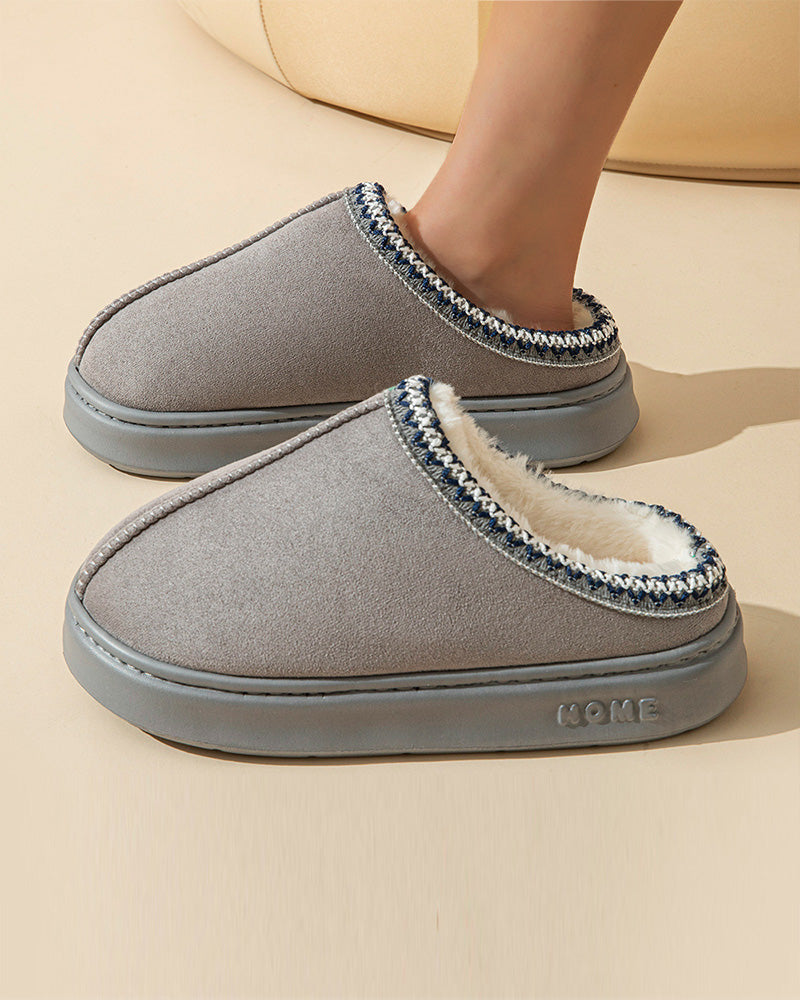 Chaussons en coton léger et antidérapants