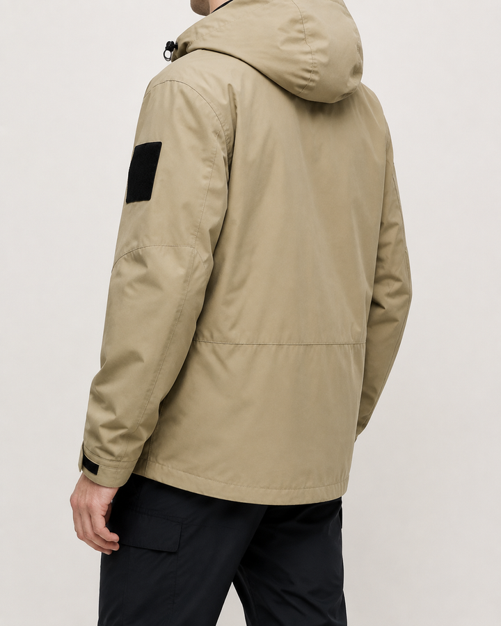 Coupe-Vent Homme Imperméable Léger Capuche Fermeture Zippée – Ovide