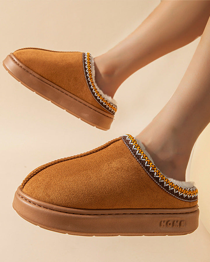 Chaussons en coton léger et antidérapants