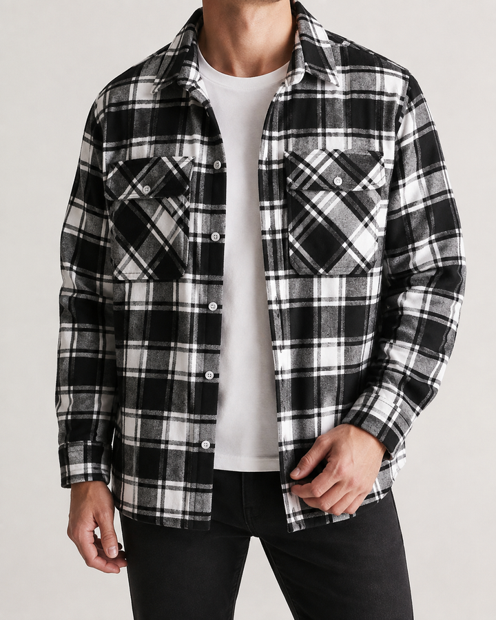 Veste Homme Doublée Chaude Capuche Fermeture Zippée – Nathanaël