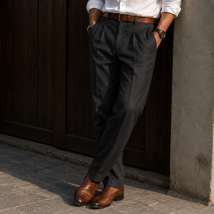 Pantalon ample décontracté pour homme coupe confortable