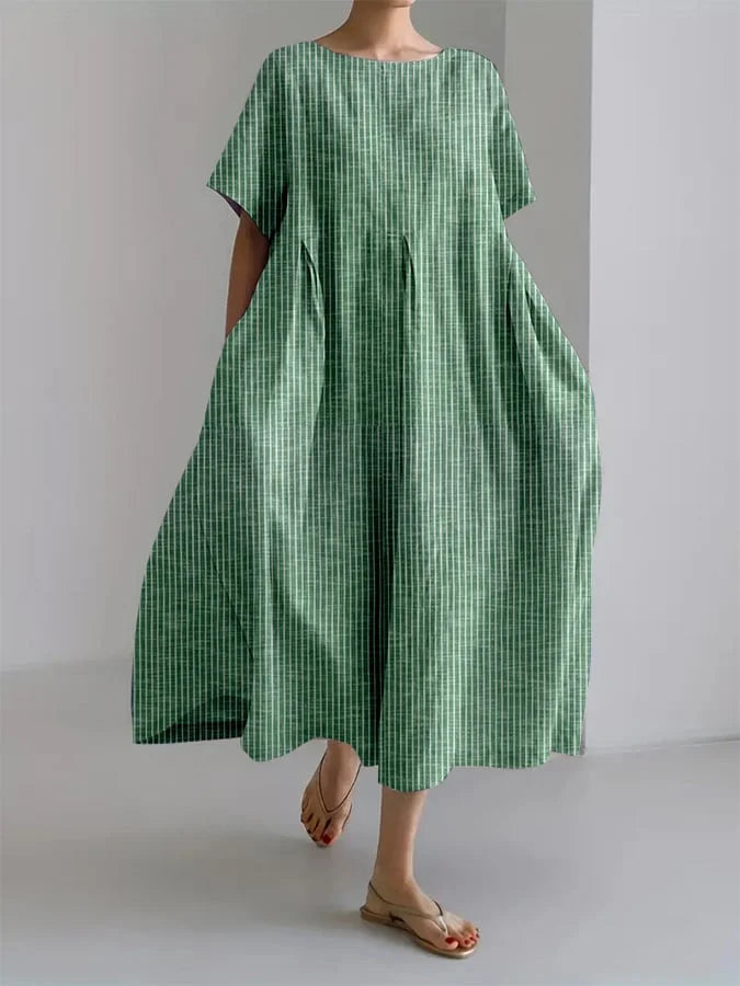 Bianca – Robe Rayée en Rétro