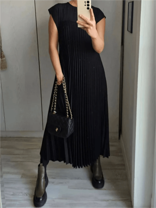 Sandra | Vouw Elegante Jurk
