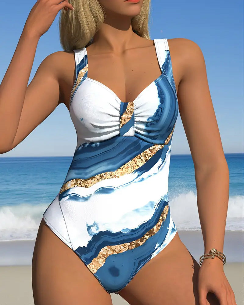 Printed One-Piece Bikini