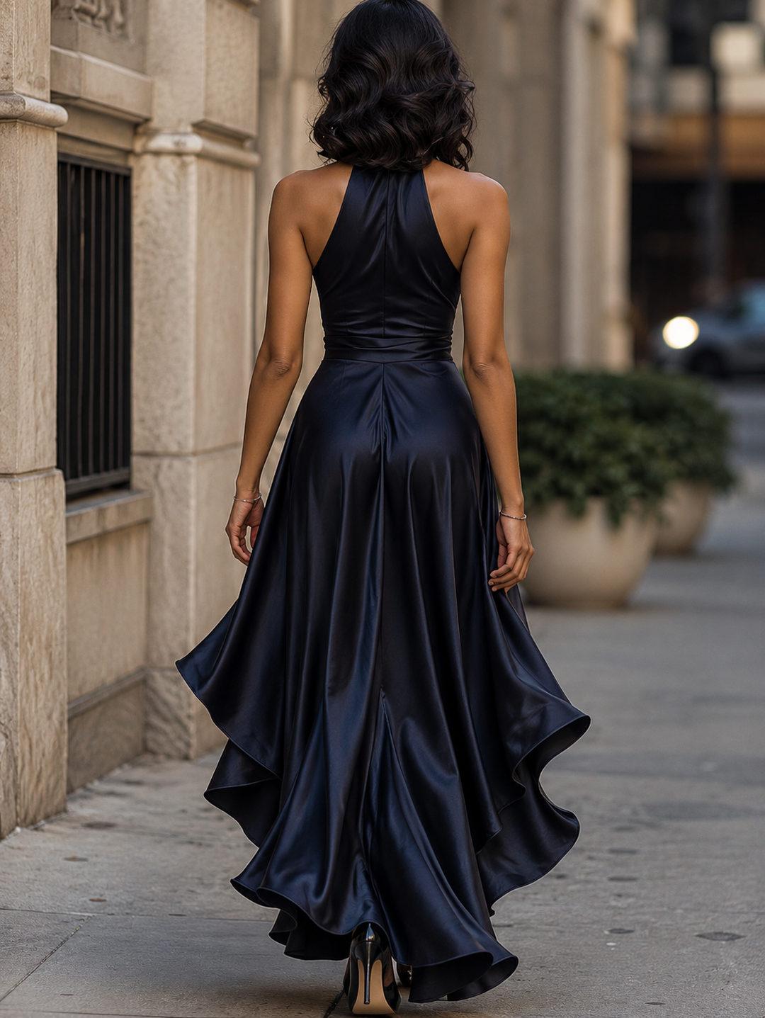 Robe de soirée femme portefeuille maxi élégante classe