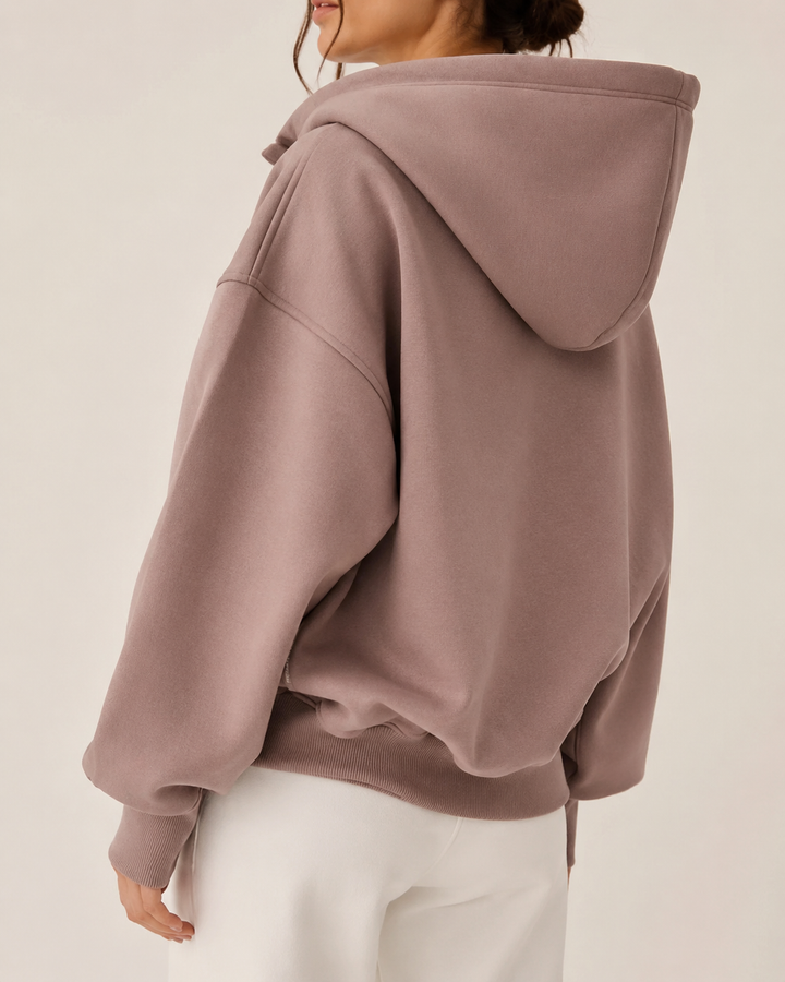Sweat à Capuche Femme Oversize Épaules Tombantes – Nadège