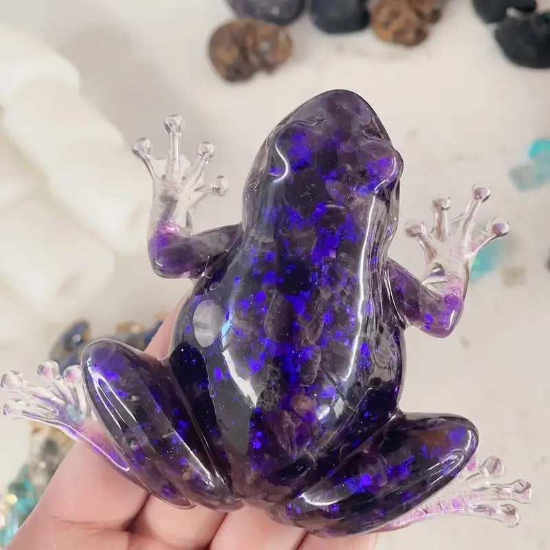 Frostone - Sculpture de Grenouille en Cristal pour Décoration Domestique
