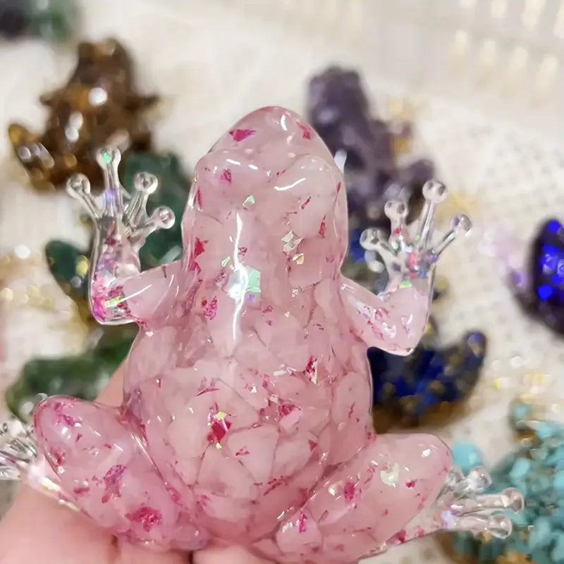 Frostone - Sculpture de Grenouille en Cristal pour Décoration Domestique