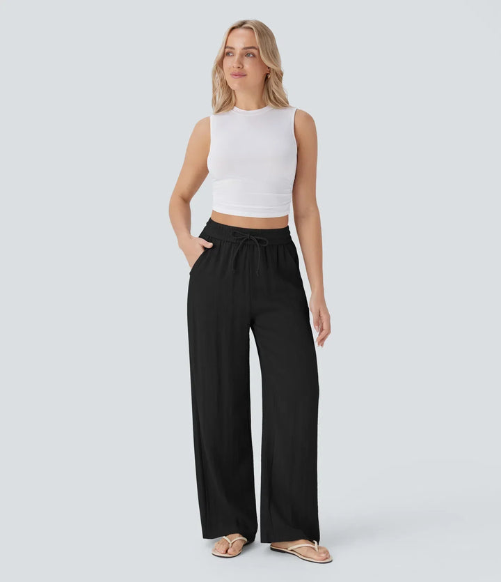 Lisa | Pantalon en Lin Confortable et Aéré avec Jambes Élégantes | 1+1 Gratuit
