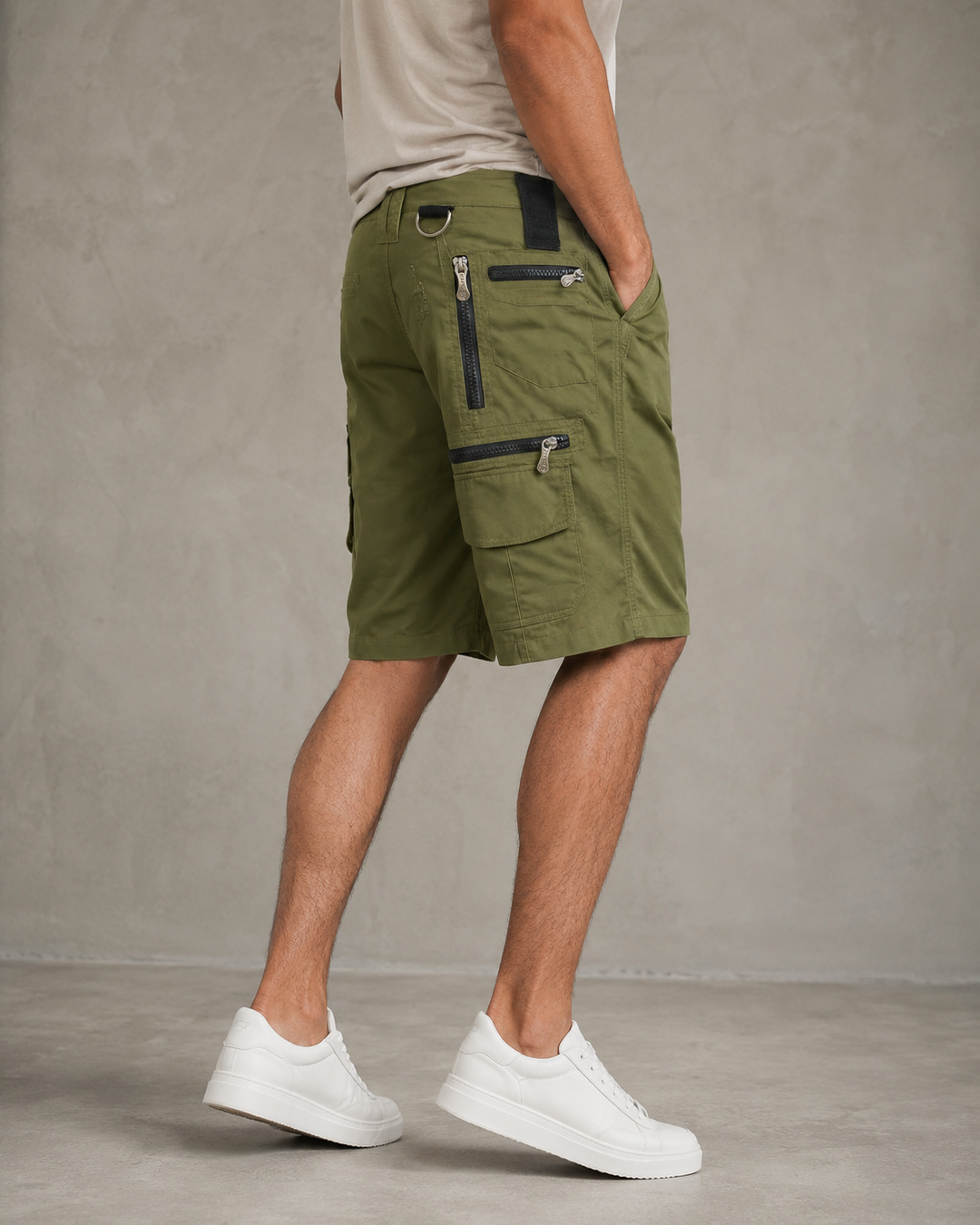Short décontracté pour hommes | coupe souple poches latérales