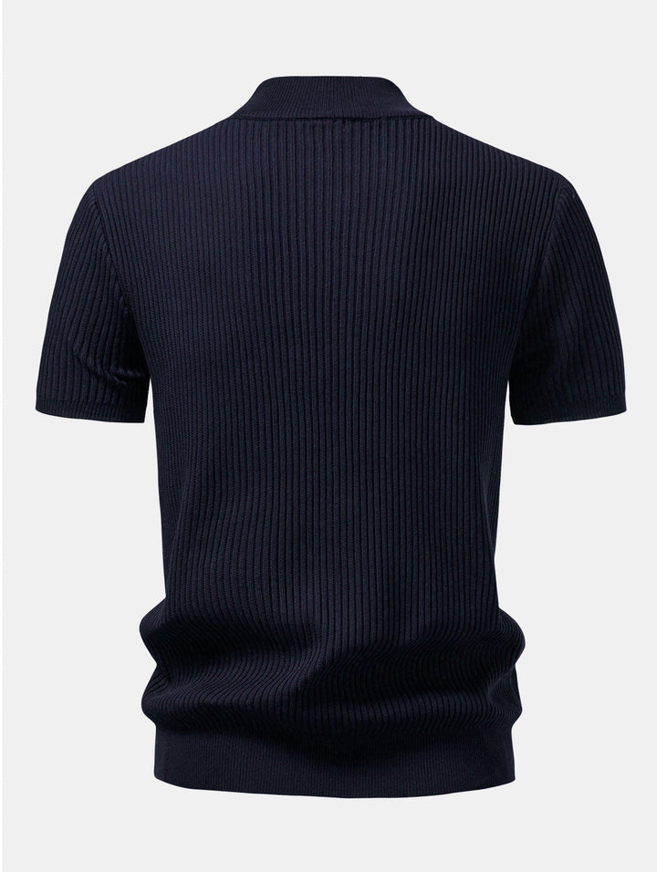 Pull Col Roulé Ridé - T-shirt Tricoté