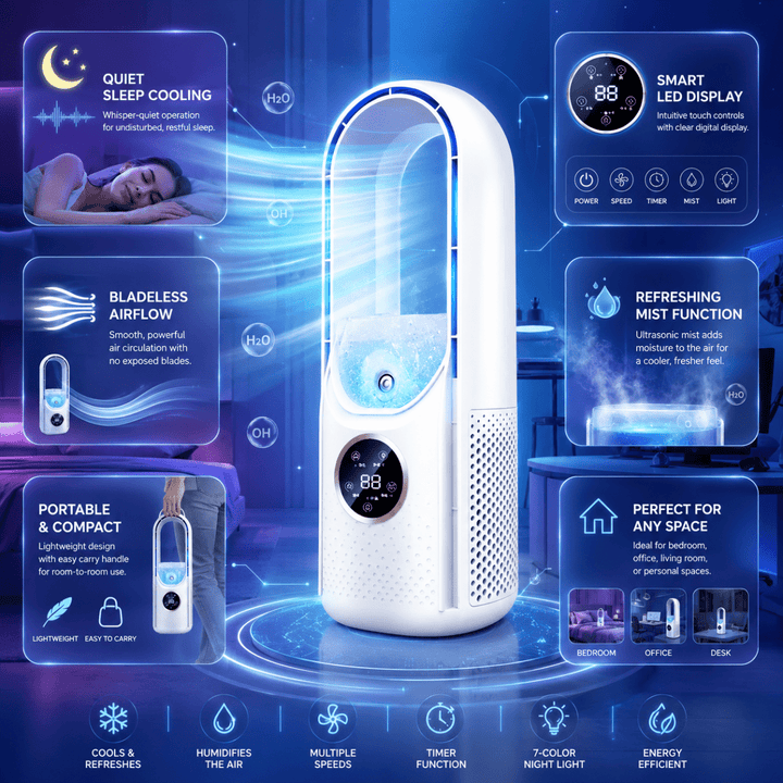 AIRO Vent – Refroidisseurs d'air compacts sans pales 3